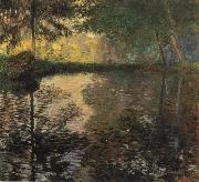 Claude Monet The Pond at Montgeron Spain oil painting artist